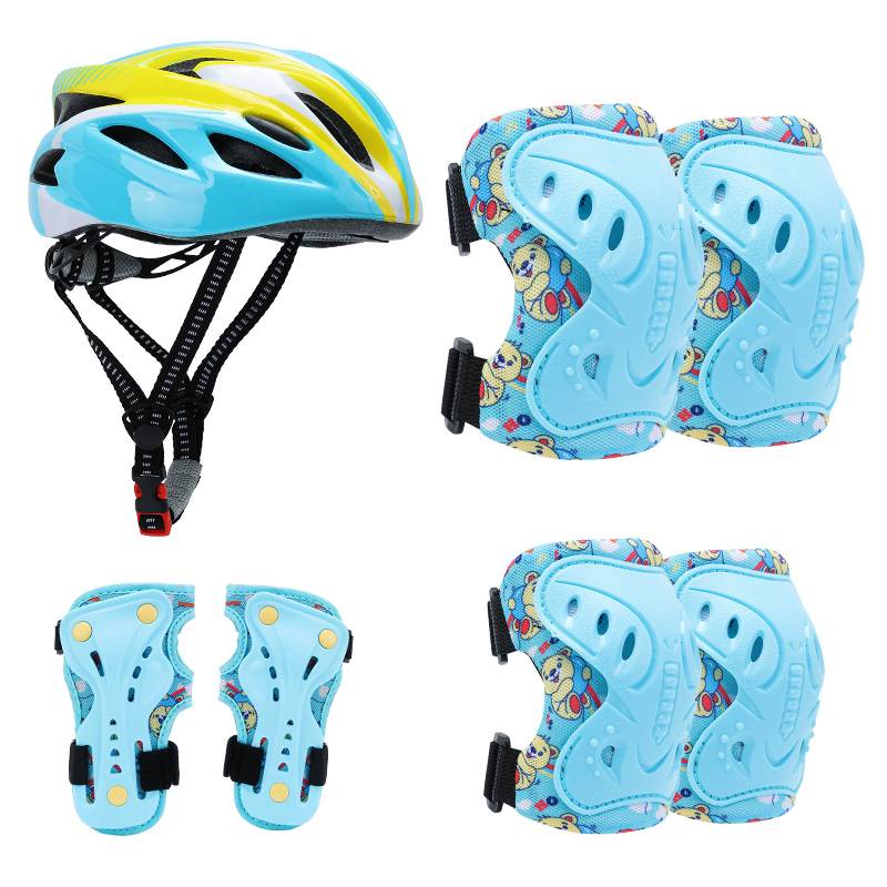 Blue gear + helmet